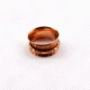 Ring Size - 8 Copper Spinner Ring C - BSPR999 18K Rose Gold Plated Solid Handmade Designer Copper Spinner Ring
